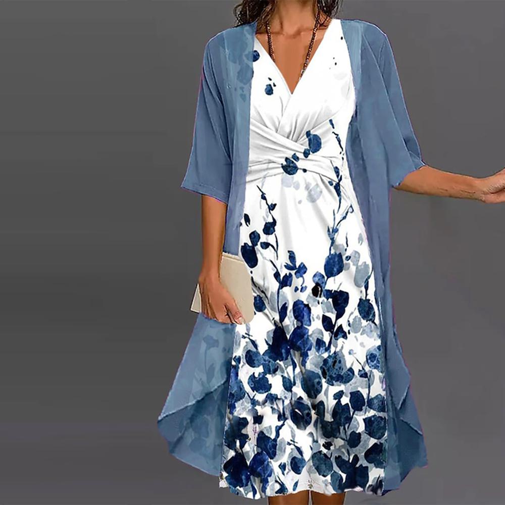 Lucille - Flowy Wrap Dress